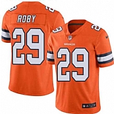 Nike Men & Women & Youth Broncos 29 Bradley Roby Orange Color Rush Limited Jersey,baseball caps,new era cap wholesale,wholesale hats